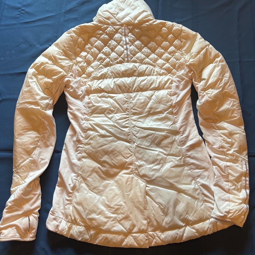 lululemon athletica Quilted Half-Zip Puffer Jacket — Cream - Picture 2 of 2